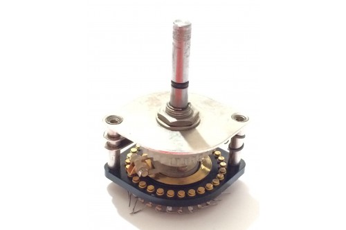1 POLE 20 WAY ELCOM VINTAGE GOLD PLATED ROTARY SWITCH