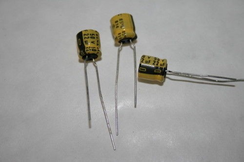 22UF 50V LOW PROFILE RADIAL ELECTROLYTIC CAPACITOR