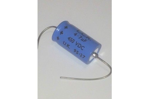 4.7uF 450V LCR AXIAL ELECTROLYTIC AUDIO GRADE CAPACITOR fbb29.6