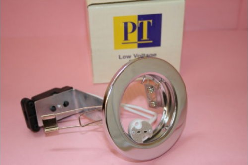 LOW VOLTAGE POLISHED CHROME DOWN LIGHT FITTING