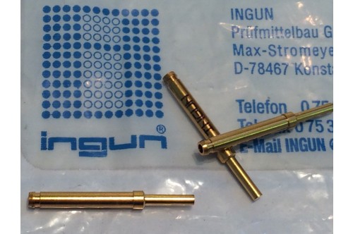INGUN GKS-113 SPRING LOADED PIN TEST POINT GOLD PROBE (x5) fbb22.2
