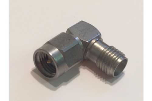 SMA RIGHT ANGLE ADAPTOR BEST ITT CANNON QUALITY MALE TO FEMALE fd5c16