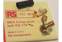 SMA CABLE CRIMP FEMALE PANEL JACK FOR RG174 RG188 RG316 RS 111-677 ad2z9